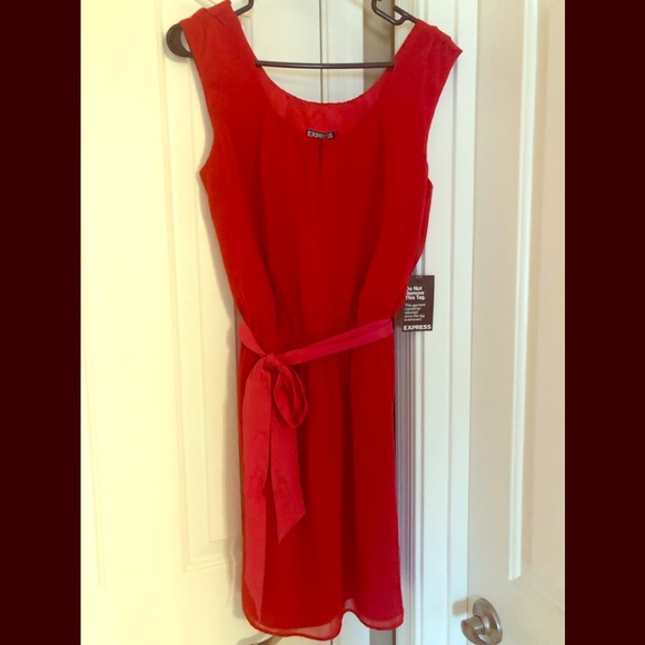 NWT-Express Juniors Little Red Dress - Picture 1 of 6